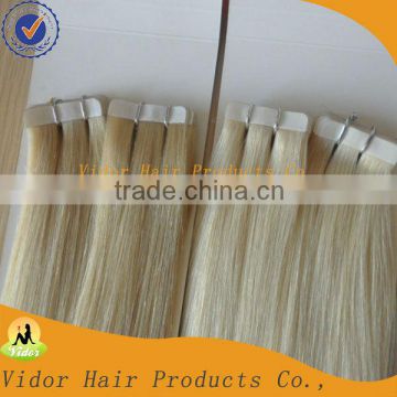 Curly Skin Weft Seamless Hair Extensions Russian Hair Tape Hair Extensions