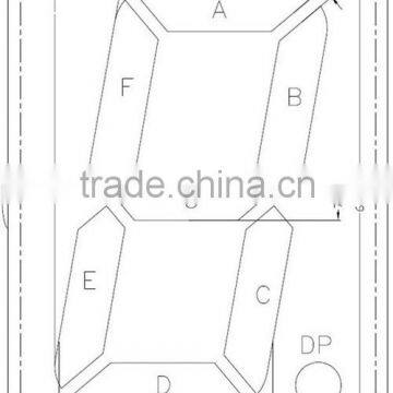 7 segment 1 digit lcd panel