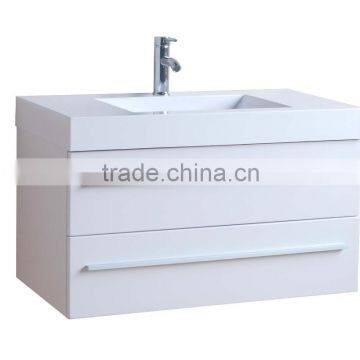 Australia Standard MDF Vanity Cabinet With Polymarble Basin