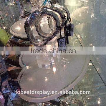 2015 new style lucite heart-shaped thick block display, acrylic display blocks crafts