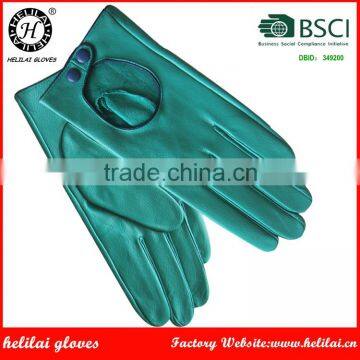 Helilai Hot Selling Ladies Unlined Sheep Leather Gloves Women Winter Leather Motorcycle Gloves photo-4