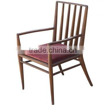 Wooden frame fabric upholstered armchair HDAC1054