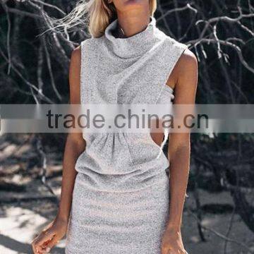Hot Sell Knit Dress Short Sleeve and Short Designs Summer Dress for Women