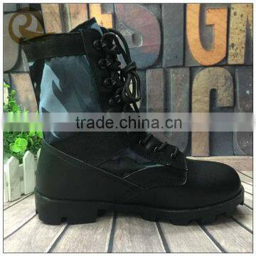 Genuine Leather British Black Police Jungle Boots Army Boots photo-3