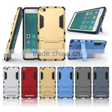 Hybrid Armor PC+Silicon Shockproof Kickstand Case For XiaoMi 5/Xiaomi 4C/Redrice 3