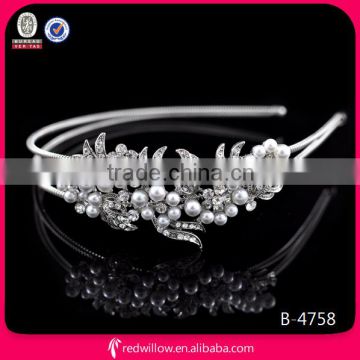 Fashionable alibaba express Girls Head Piece pearl bridal Beauty Headband