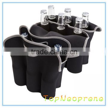 Customized Neoprene 6 Pack Beer Bottle Carrier Bottle tote