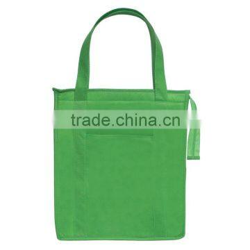 Non-Woven Insulated Shopper Tote Bag-Kelly Green