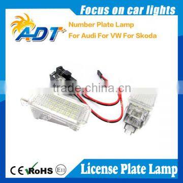 Canbus function license plate lamp with E4 certification for Audi for VW for Skoda