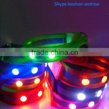 LED Flash Blinking Color Changing Party Jewel LED Bracelet Bangle photo-4