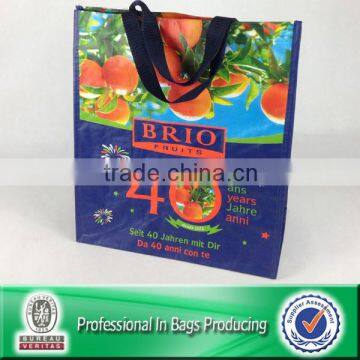 Eco-friendly laminated pp woven Reusable shopping bag