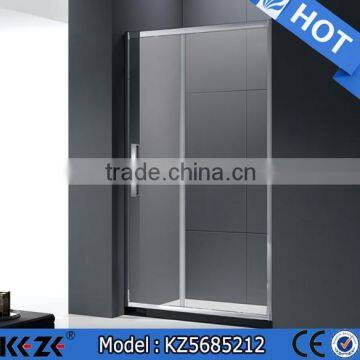 cheapest and durable square shaped tempered glass sliding shower room