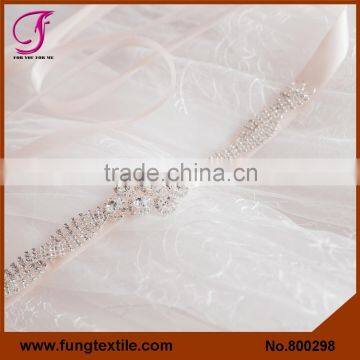 FUNG 800298 Wholesales Bridal Crystral Wedding Dress Belt Sash photo-2