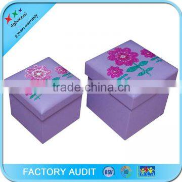 High Quality Beautiful Storage Ottoman With Hinge