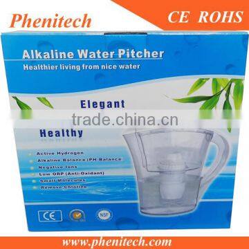 Alkaline water filter pitcher with PP