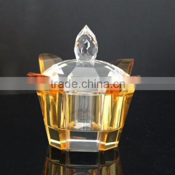 Hot sale crystal glass sugar bowl