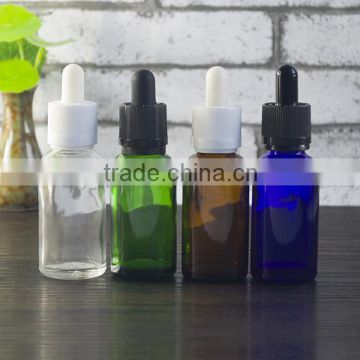 clear bottle with dropper for e vape oil with glass eye dropper