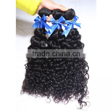 Razilian human virgin hairpiece manufacturer water wave wholesale