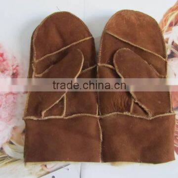 brown sheep leather gloves /wholesale and retail