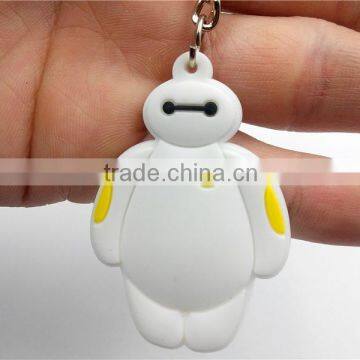 Baymax keychain pvc baymax keychain can custom with logo