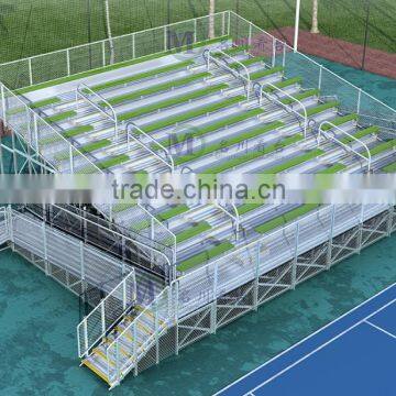 11 Rows Raised Deluxe Used Aluminum Bleachers for Sale With Wheelchair Ramp photo-4