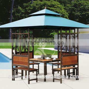 3*3m iron pavilion double roof gazebo summer pavilion factory price