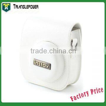 White Color Fujifilm Instax Mini 8 Instant Camera Leather Case Bag