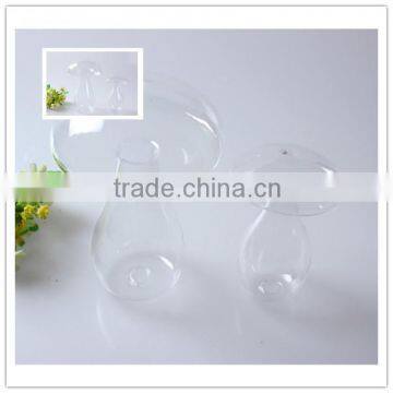 China Manufacturer Promotional Decorative Unique Mushroon Shape Tree Hanging Hand Blown Glass Home Decoration