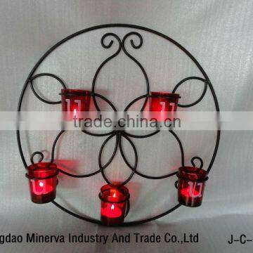 Factory Wholesale Customize Wall Metal Candle Holder For Glass Cup/Metal Candle Stick