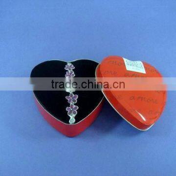 Heart Shape Tin Box for Earings photo-4