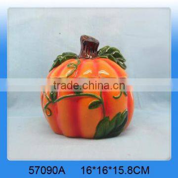 Lovely wholesale ceramic pumpkin cookie jar                        
                                                Quality Choice