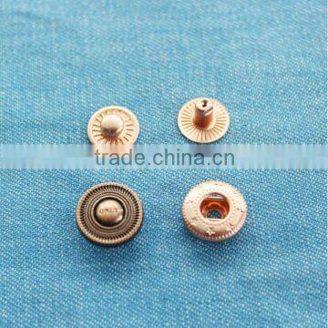 Hot sale screw four parts snap buton