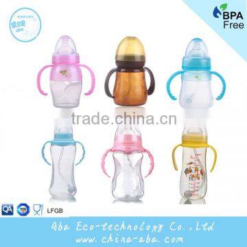 2016 Wide Neck Food Grade Non-toxic Drop Resistance Soft Silicone Baby Bottle Bpa Free Infant Baby Feeding Milk bottles Supplier