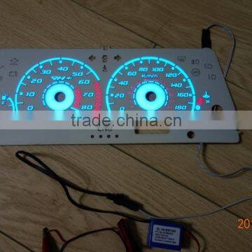 High brightness & Good quality EL glow Car gauge/ EL glow auto gauge / el car dash board