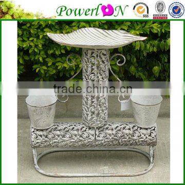 Sale Vintage Antique Wrough Iron Bird Freeder Planter Stand Garden Ornament For Decking I28M TS05 X00 PL08-6131