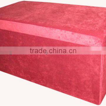 Beautiful!Red Corduroy foldable storage bench with bag