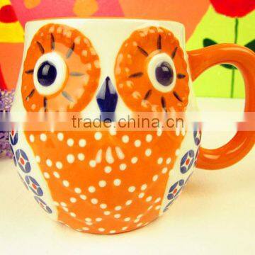 ceramic owl mug oem welcome