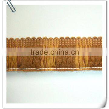 High quality brush trimming fringes for cushion cover fringe