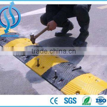 China Wholesale Portable Rubber Speed Bumps / Rubber Speed Hump / Road Speed Ramp