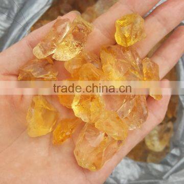 Natural Rock Rough Citrine Quartz Yellow Crystal Stone