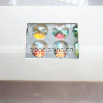 High Quality Low Defect 18mm Round Shape Crystal AB Sew on Crystal Stone photo-4