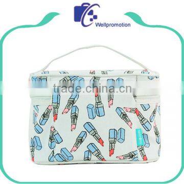 Ladies Large Size Canvas Cosmetic Bag Set Makeup Organizer Bag With Handle photo-2