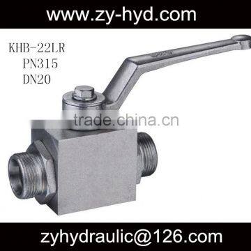 Flutec KHB-22LR DN25 High Pressure 7250 Psi 2 Way Full Port Manual Ball Valve