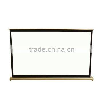 New Golden Tone H50 50 Inch 16:9 Portable Foldable Table Projector Screen Mini Pull up Screen photo-4