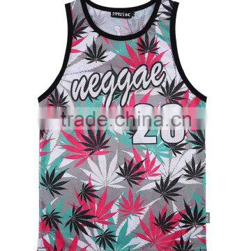 Wholesale 100% Cotton Custom Printed Mens Vest photo-5