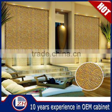 Eco-friendly 3d effect wood decorative wall panel colored wall paneling