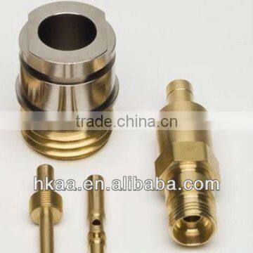 high precise lathe machine brass threaded parts