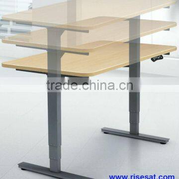 RISESAT Electric Sit to Stand adjustable PC Table