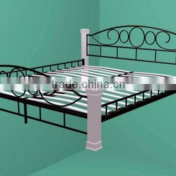 contemporary queen size durable iron bed