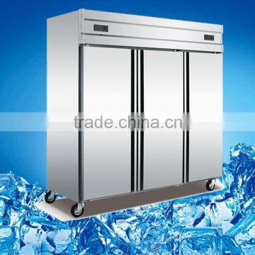 High Quality Stainless steel 1600L r134a Commercial 6 doors Open Door kitchen refrigeration equipment